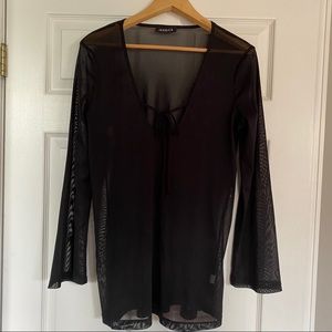 Jessica sheer beach coverup